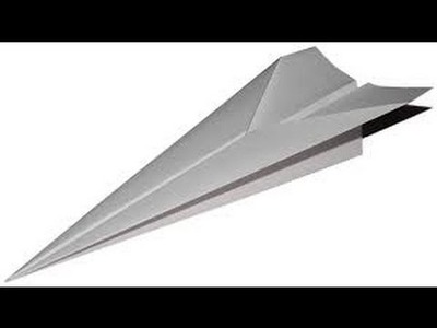 How to build the paper airplane: Dart!