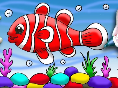 How to Draw Nemo step by step Cute Clown Fish Finding Dory
