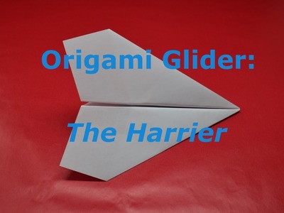 How to Fold the Harrier Paper Airplane + Tips for Trimming a Paper Airplane