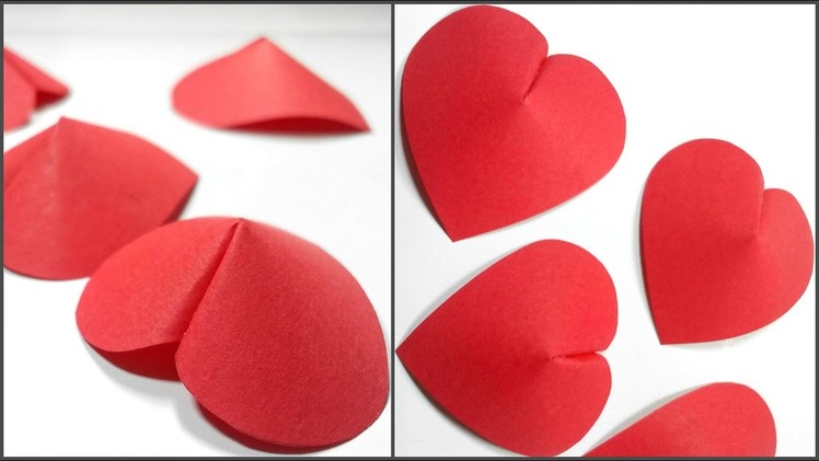 How to make 3D Paper Heart For Decoration.DIY Crafts - Paper Hearts Design Valentine's Day tutorial