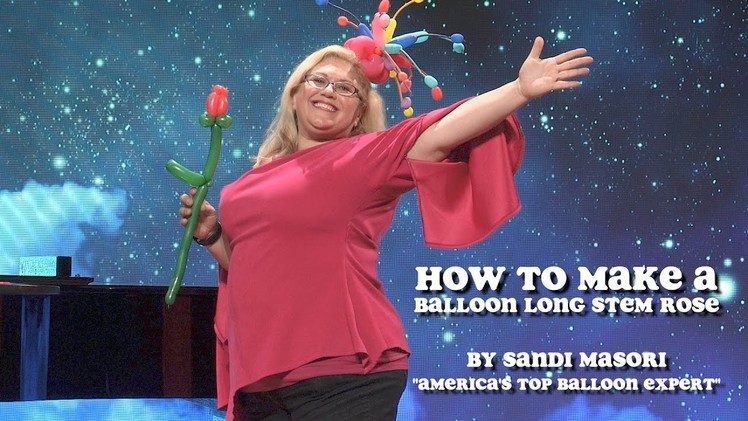 How To Make a Balloon Rose (Long Stem)