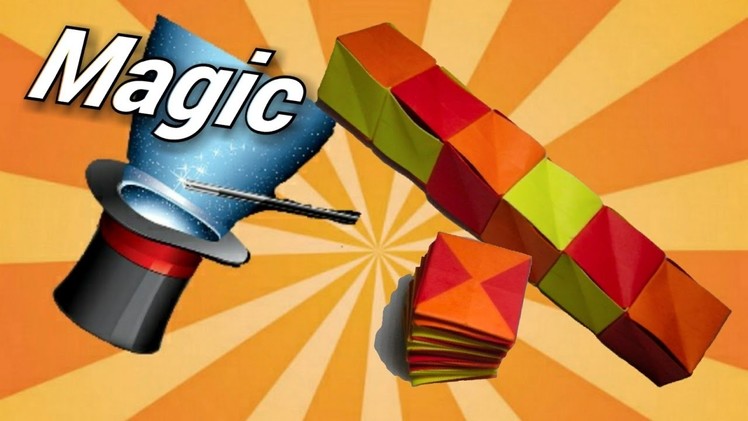 How to make a paper magic spiral cube (origami)
