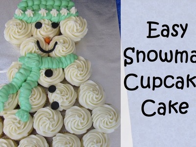 How To Make a SNOWMAN CUPCAKE CAKE | Pull-Apart Cupcake Cakes | Sweetwater Cakes