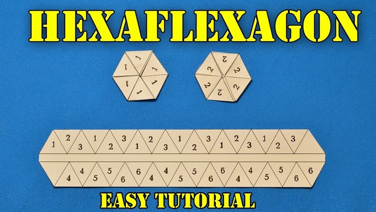 How to make Hexaflexagon (Flexagon) origami easy tutorial - more detailed video tutorial | ORGANZA