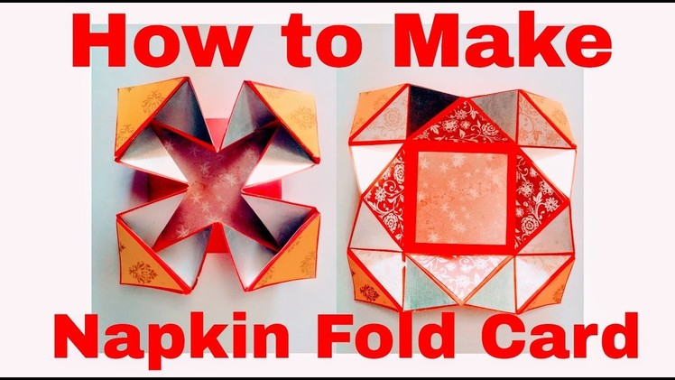 How to Make Napkin Fold Card - DIY | Easy Craft Ideas