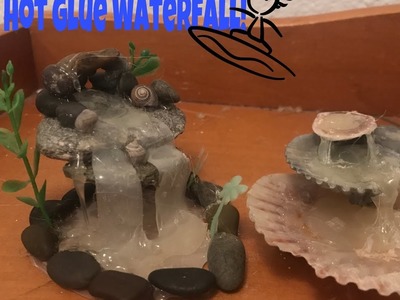How to make waterfall with just hot glue