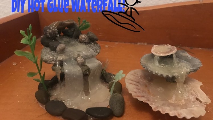 How to make waterfall with just hot glue