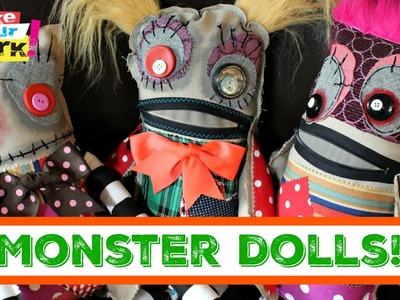 How to: No Sew Monster Dolls DIY