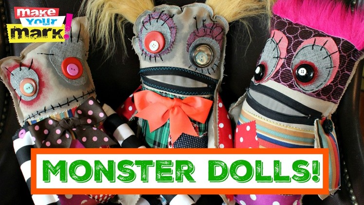 How to: No Sew Monster Dolls DIY