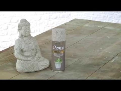 How to Spray Paint Stone Effect