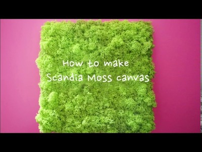 KklassyFlower:: How to make Scandia Moss canvas