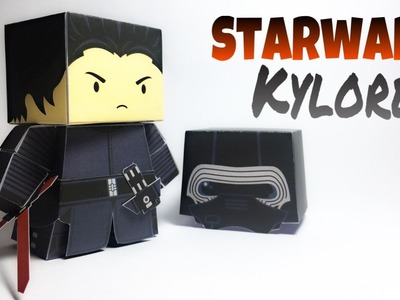 Kylo Ren Star Wars Paper Crafts tutorial !