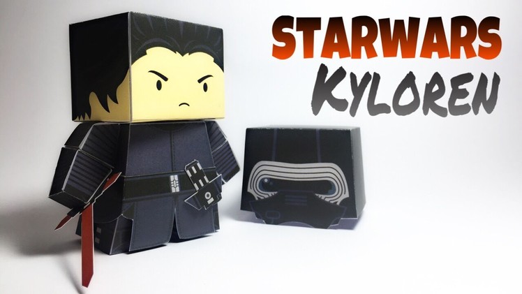 Kylo Ren Star Wars Paper Crafts tutorial !