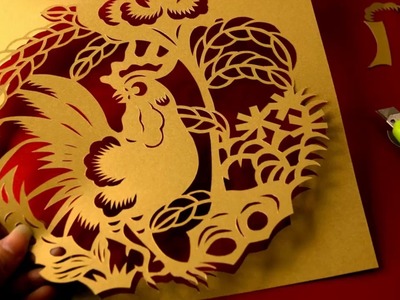 Paper Cutting Rooster [Progress]
