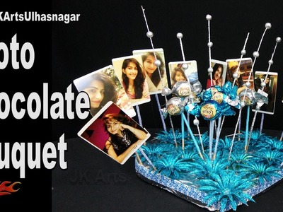 Photo Chocolate Bouquet | Valentine's Gift Idea | How to make | JK Arts 1163