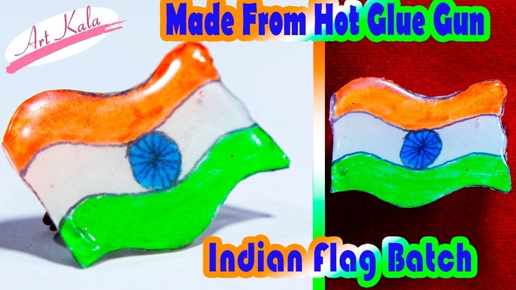 Tricolor (Indian Flag)  | Made out of glue stick   | DIY | Artkala