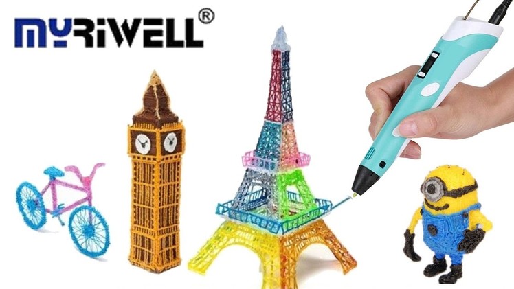 3D Pen from aliexpress DIY best Gift Children Graffiti 3D printer Drawing review ABS.PLA Filament