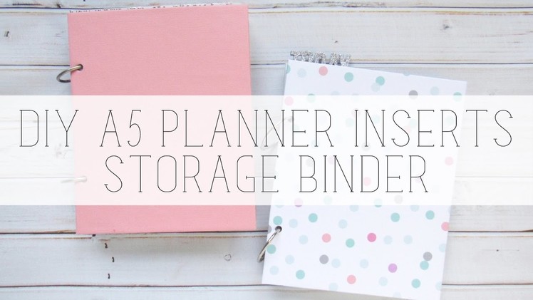 DIY A5 planner insert storage minibook binder