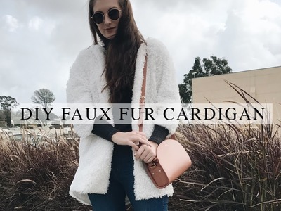DIY Faux Fur Cardigan