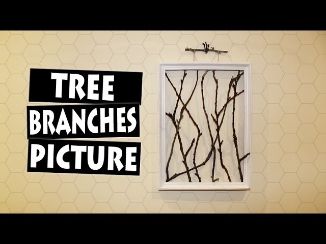 DIY Framed Tree Branches | AMAZING Wall Decor Idea