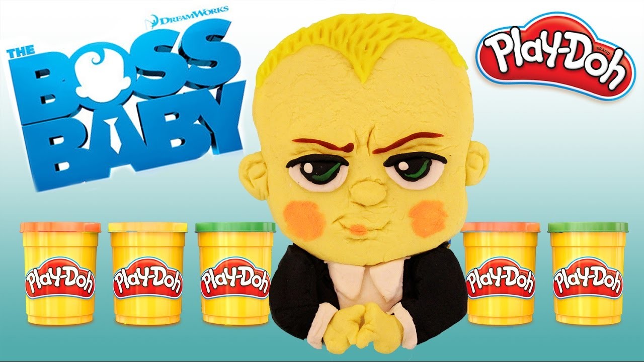 DIY The Boss Baby from Play Doh !!! How To Make Boss Baby Templeton | Playdoh Mold Clay, Kids Movie