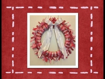DIY Valentines Day wreath from Dollar Tree items