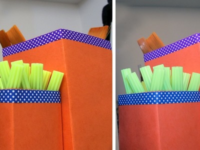 How to Create Pen Holder Using Chart Paper || Easy Tutorials || Paper Art || Kala Krafts