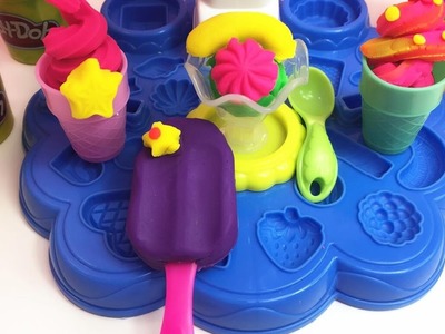 How To Make Play-Doh Popsicles DIY Ice Cream Kids Dessert Time - KIDS TOY