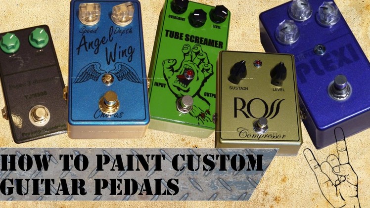 How to paint and design your own custom guitar pedal! - DIY
