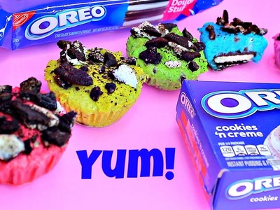 Rainbow Oreo Pudding Dessert Recipe NO BAKE!NO BAKE Oreo Cookies & Cream Cheesecake Cupcakes