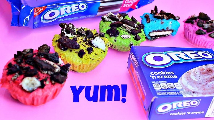 Rainbow Oreo Pudding Dessert Recipe NO BAKE!NO BAKE Oreo Cookies & Cream Cheesecake Cupcakes