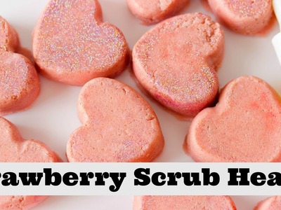 Strawberry Sugar Scrub Hearts (DIY Saturday) Making Sugar Scrub Bars