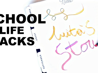 6 SCHOOL LIFE HACKS AND DIY'S YOU'VE NEVER SEEN BEFORE!