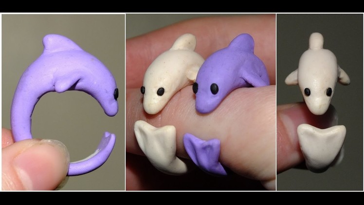 DIY Dolphin RING - Polymer Clay (TUTORIAL)