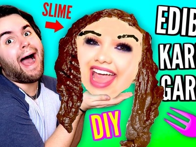 DIY EDIBLE KARINA GARCIA - with SLIME HAIR! How To Make Youtubers You Can Eat!