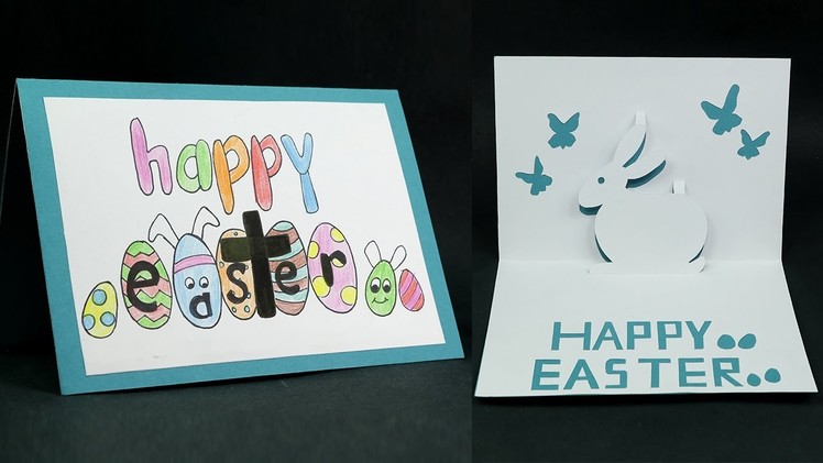 DIY Happy Easter Card - How to Make Pop Up Easter Card
