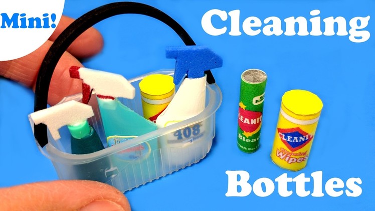 DIY Miniature Cleaning Bottles - Supplies