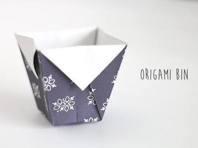 DIY: Origami Bin