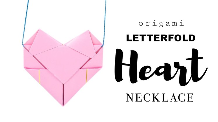 Easy Origami Heart Necklace Tutorial ♥︎ DIY ♥︎ Paper Kawaii