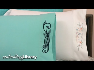 Embroidering on Pillowcases