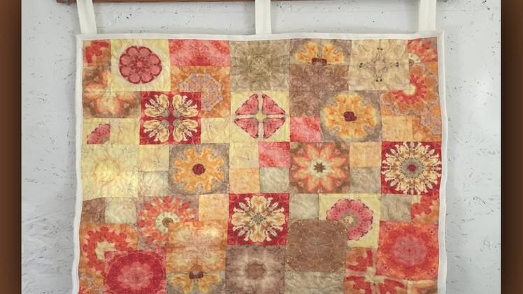 How to make a patchwork mandala wallhanging