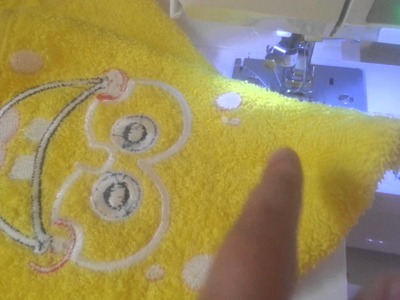 How to make a square hooded towel