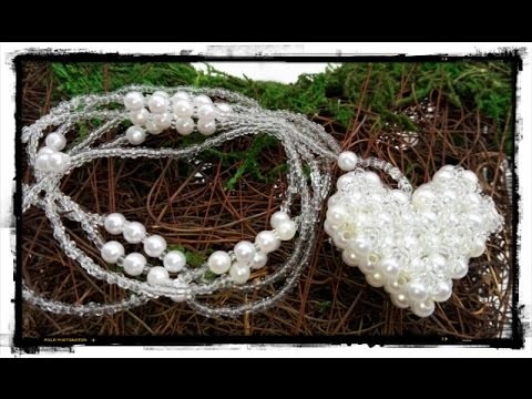 How to make a white heart pendant - DIY Valentine's day project