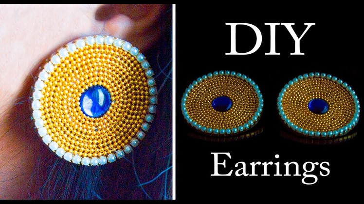 How to make earrings using plastic sheet |  DIY earrings at home | jewelry making