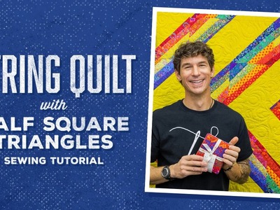 Make a Half Square Triangle String Quilt with Rob