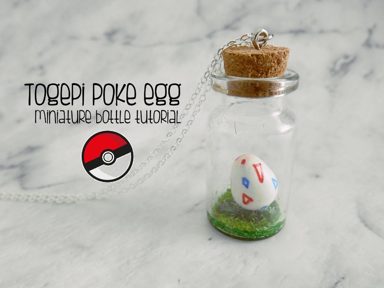 Miniature bottle: Pokemon Togepi poke egg