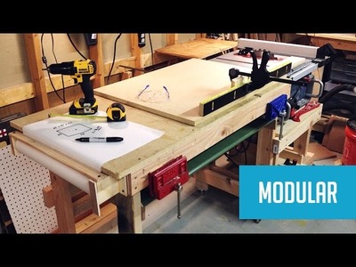 Modular Mobile Table Saw Station