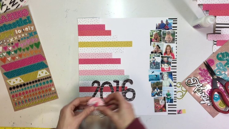Scrapbooking Process #65- "Great 2016 Together" for Clique Kits