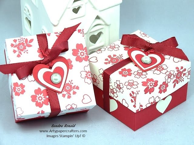 Stampin' Up! Valentines Gift Box using Bloomin' Love