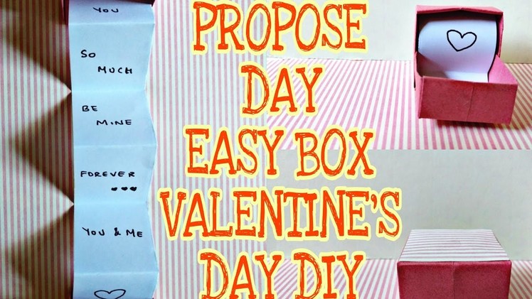 VALENTINE'S DAY DIY, Propose Day Easy Box, Craft Guru